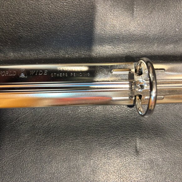 Black Leather Binder/Portfolio (W Calculator)- NWOT- World Wide- Office Storage - Picture 6 of 6